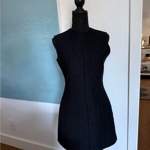 Zara Black Textured Mini Dress